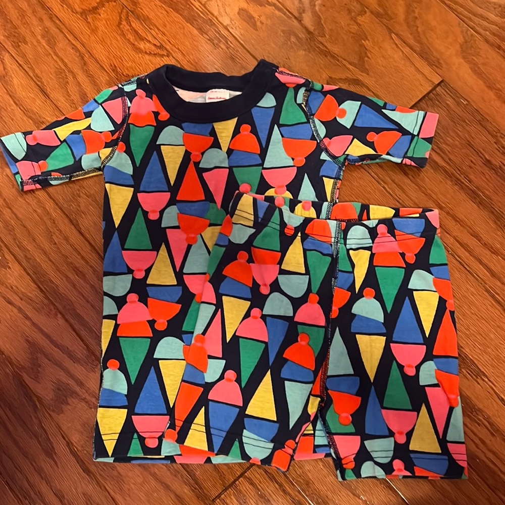 Hanna Andersson shirt pj set 6-7